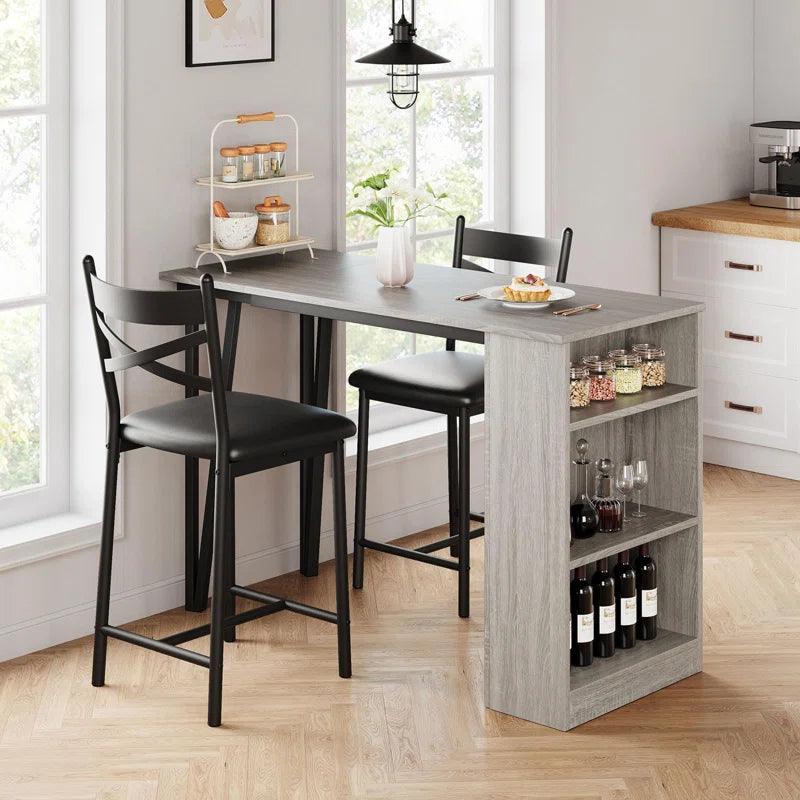 3 - Piece Three Leg Dining Set - Ouch Cart 