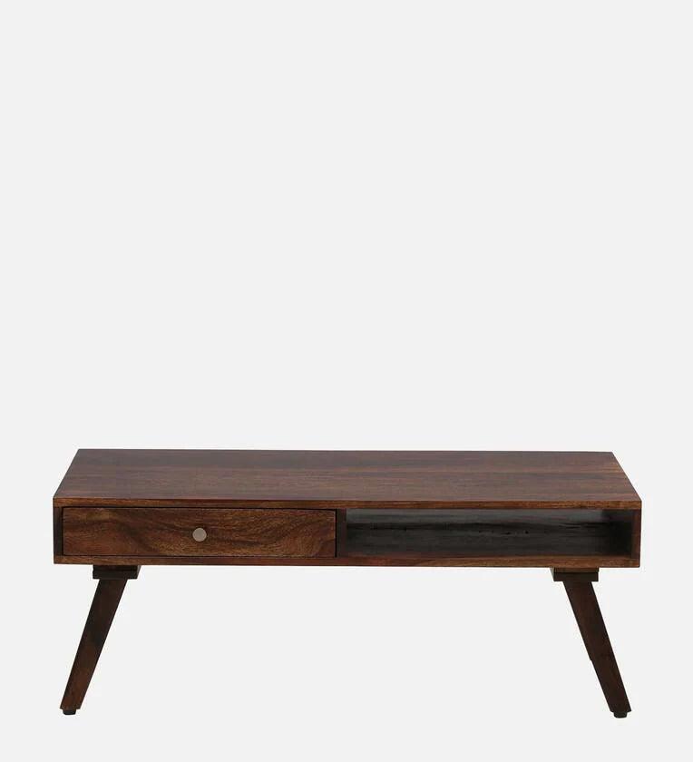 Sheesham Wood Coffee Table In Scratch Resistant Provincial Teak Finish - Ouch Cart 