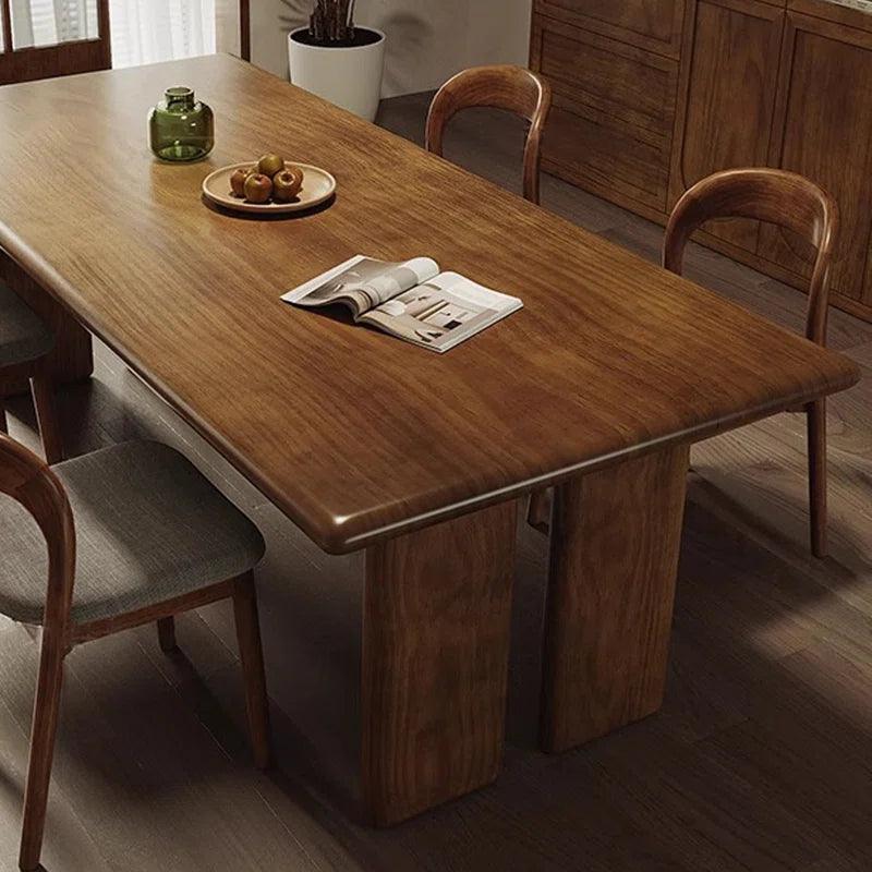 4 - Piece Solid Wood Dining Set - Ouch Cart 