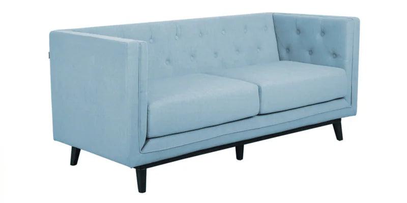 Fabric 3 Seater Sofa In Ice Blue Colour - Ouch Cart 