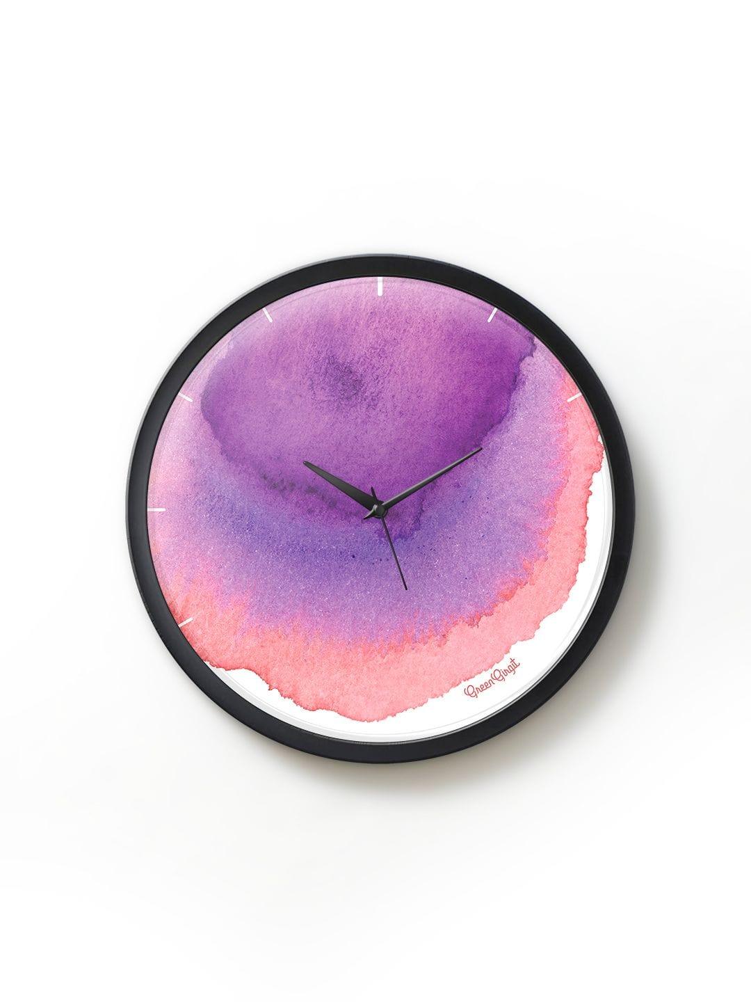 Abstract Watercolors Multicolor Wall Clock - Ouch Cart 