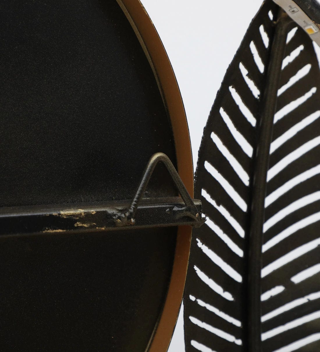 Handmade Gold Metal Deer Wall Hanging Clock,