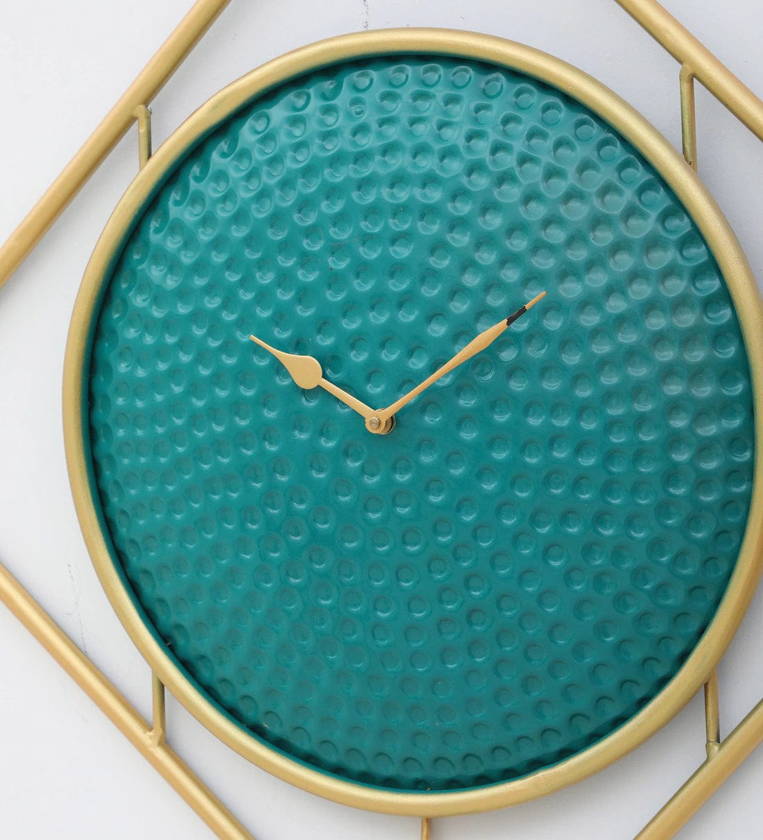 Handmade Gold Metal Wall Clock,