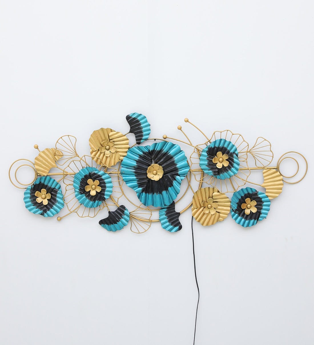 Handmade Multicolour Abstract Metal Wall Art,