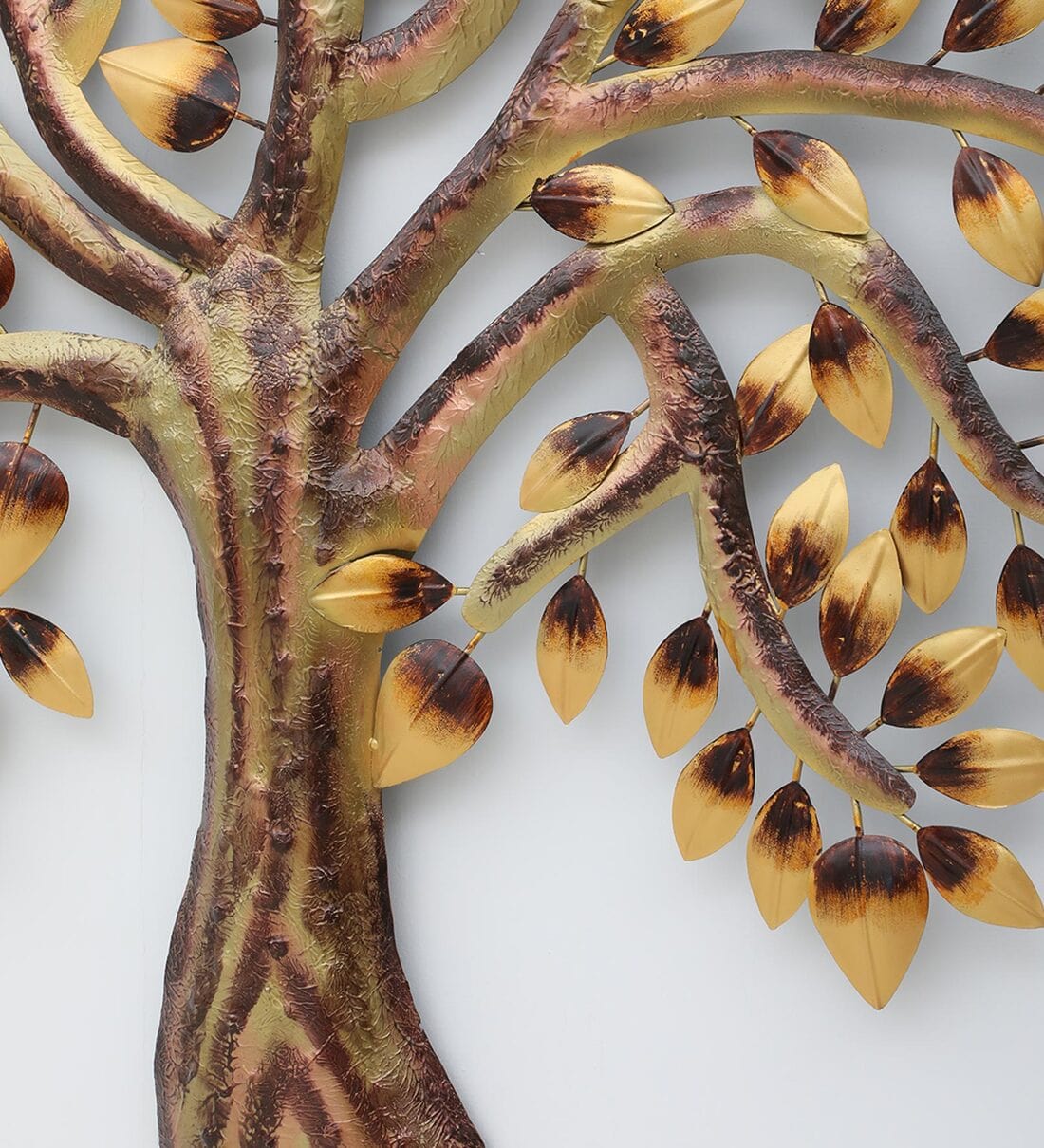 Handmade Multicolour Floral Metal Wall Art,