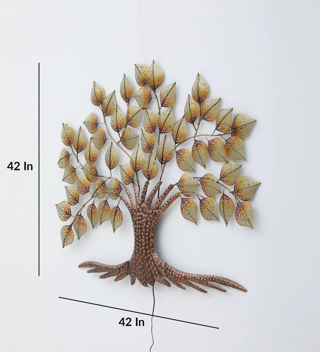 Handmade Multicolour Floral Metal Wall Art,