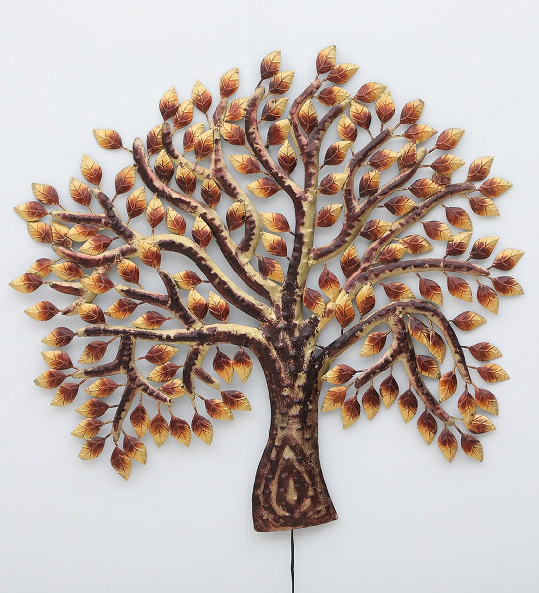 Handmade Multicolour Floral Metal Wall Art,