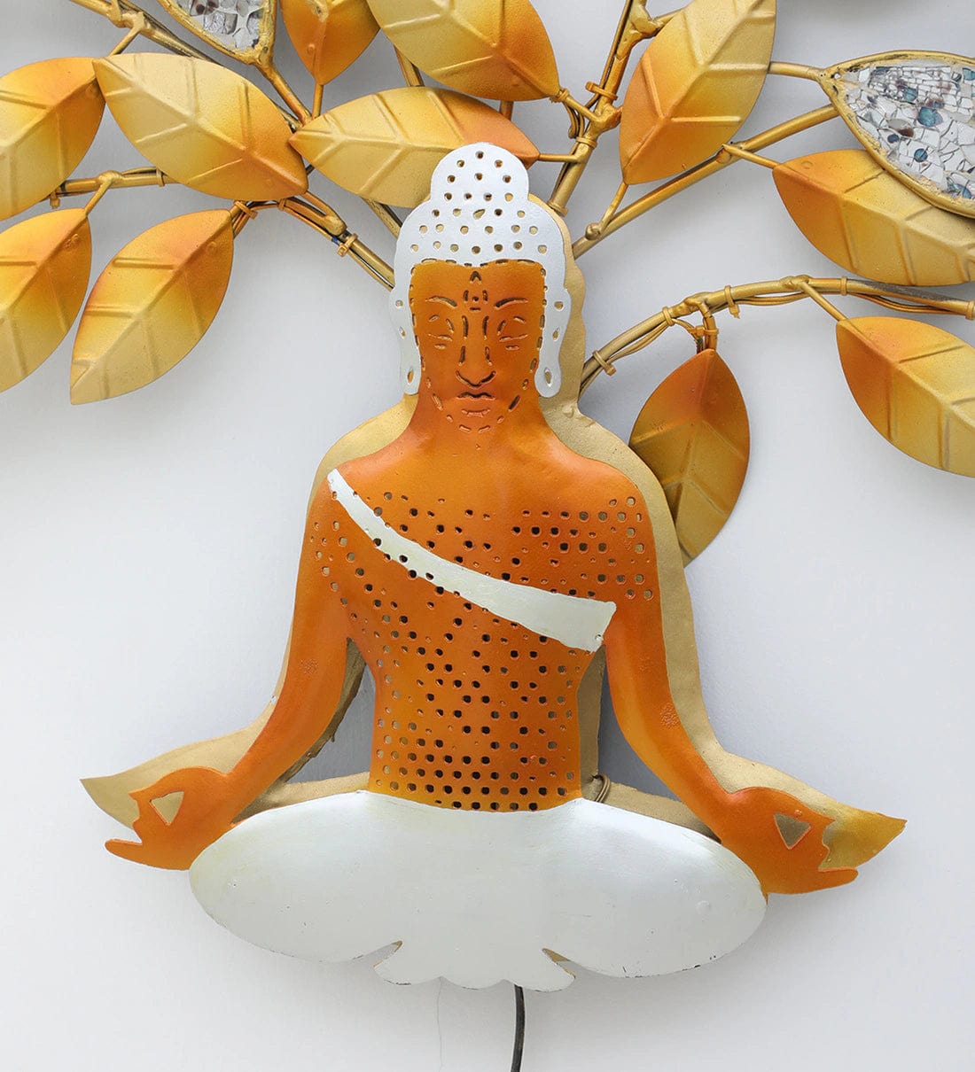 Handmade Multicolour Spiritual Metal Wall Art,