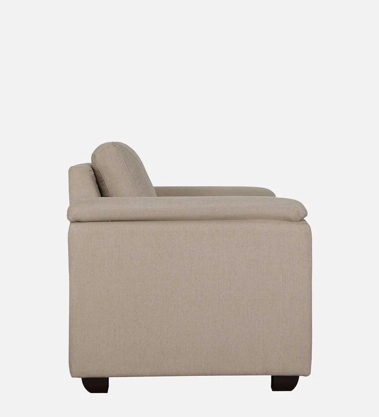 Fabric 1 Seater Sofa In Beige Colour - Ouch Cart 