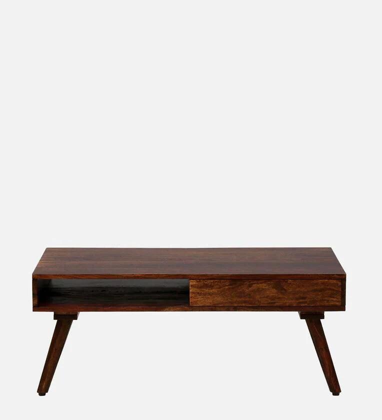 Sheesham Wood Coffee Table In Scratch Resistant Provincial Teak Finish - Ouch Cart 