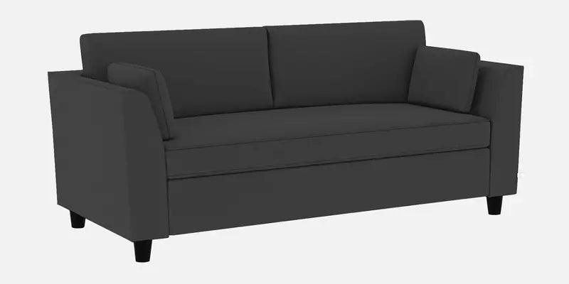 Velvet 3 Seater Sofa in Pubble Grey Colour with Storage - Ouch Cart 