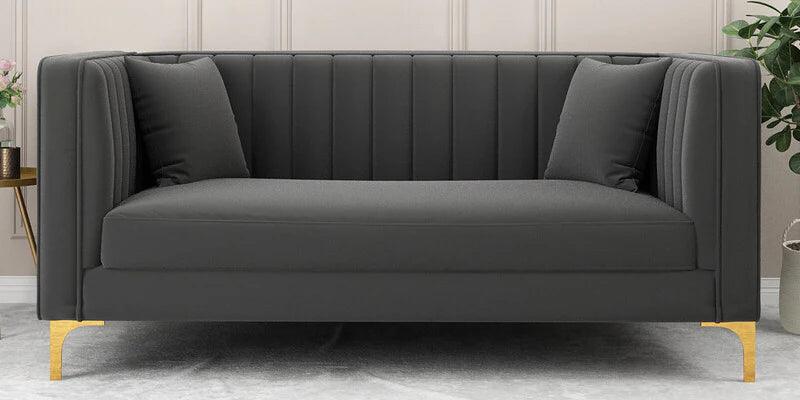 Velvet 2 Seater Sofa Green Colour - Ouch Cart 