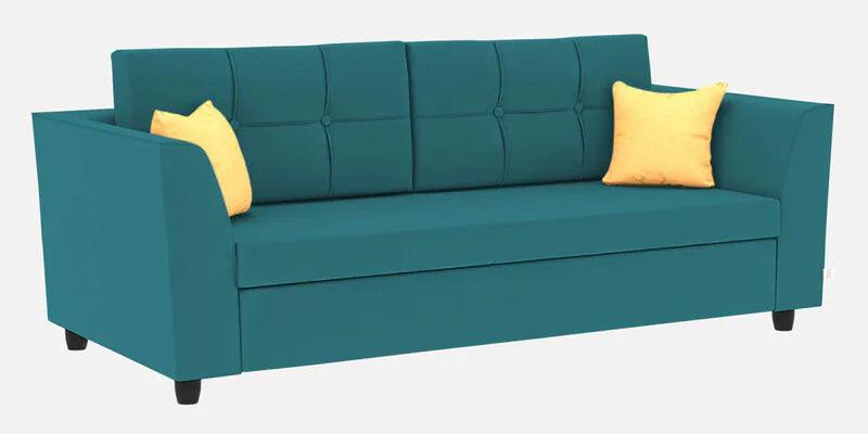 Velvet 3 Seater Sofa In Arabian Green Colour - Ouch Cart 