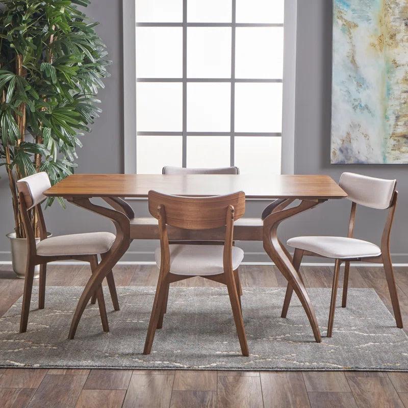 5 - Piece Trestle Dining Set - Ouch Cart 