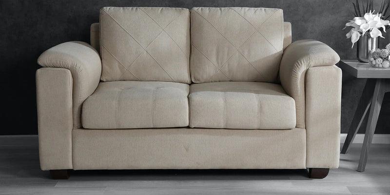 Fabric 2 Seater Sofa In Beige Colour - Ouch Cart 