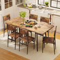 6 seater Versatile Extendable Dining Set: Space-Saving Design for Stylish Gatherings