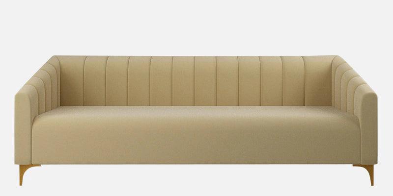 Velvet 3 Seater sofa in Bone White colour - Ouch Cart 