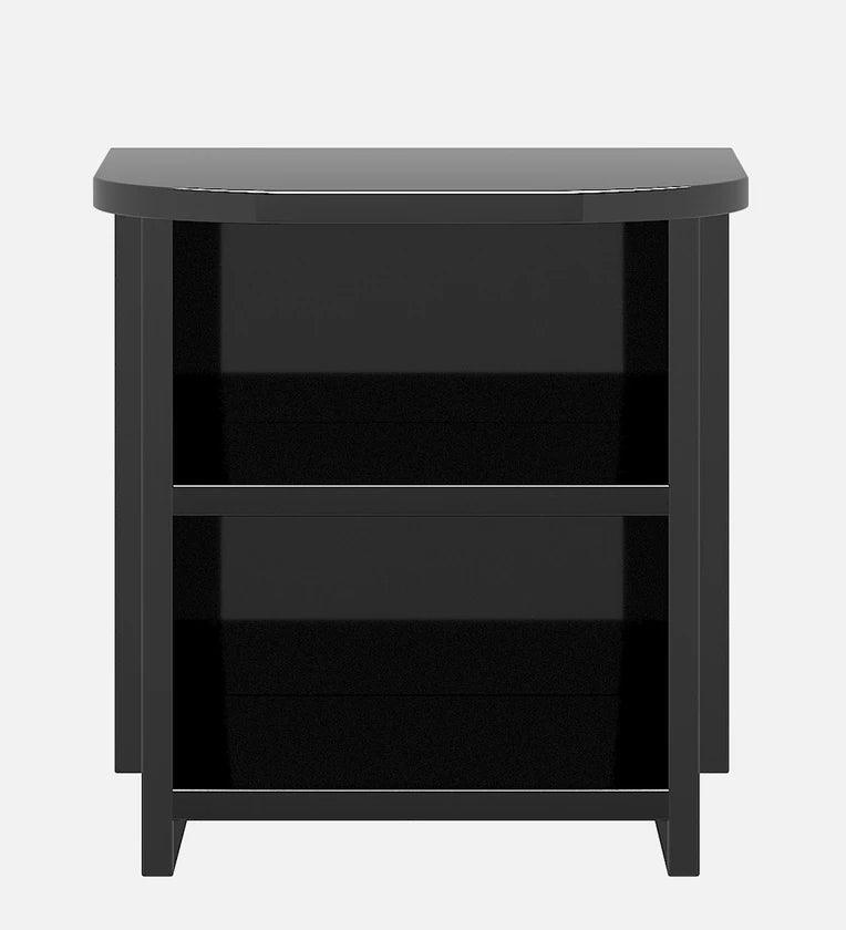 Bedside Table in Black Finish - Ouch Cart 