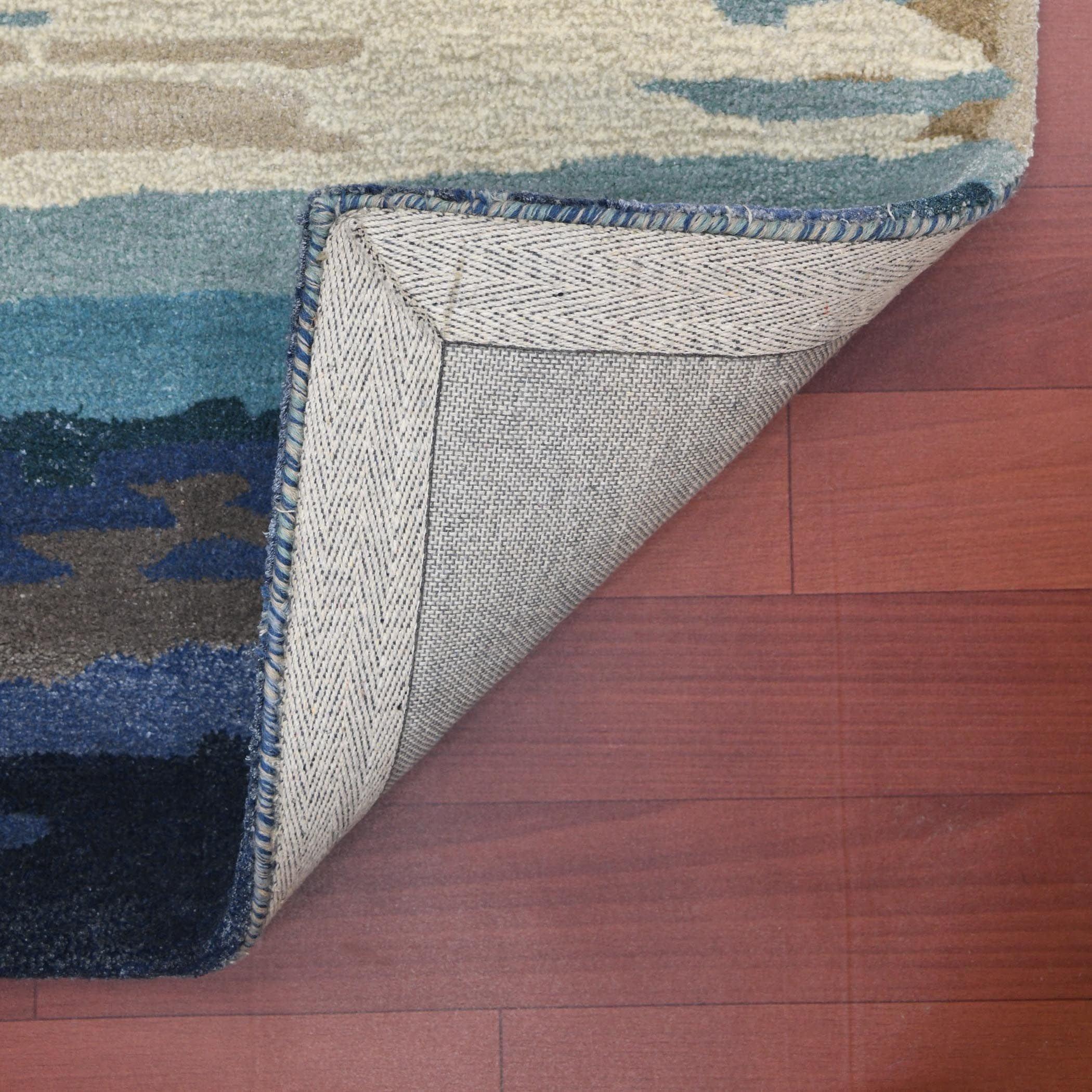 Emerald Wool & Viscose Dream Scape 4x6 Feet Hand-Tufted Carpet - Rug - Ouch Cart 