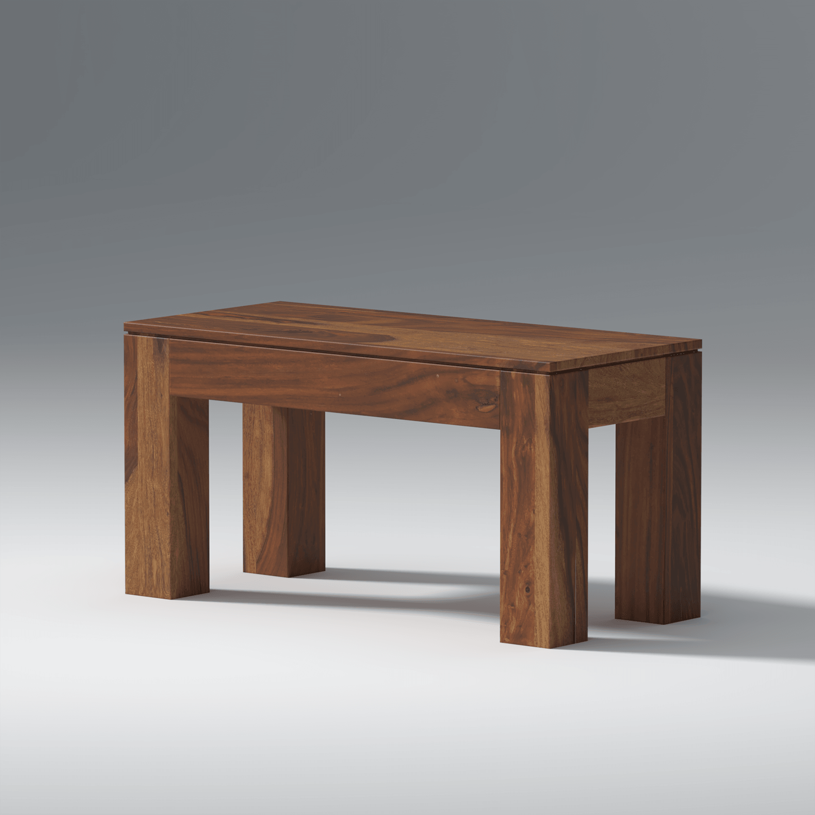 Mauro Sheesham Wood Dining Table Set In Light Honey Finish - Ouch Cart 
