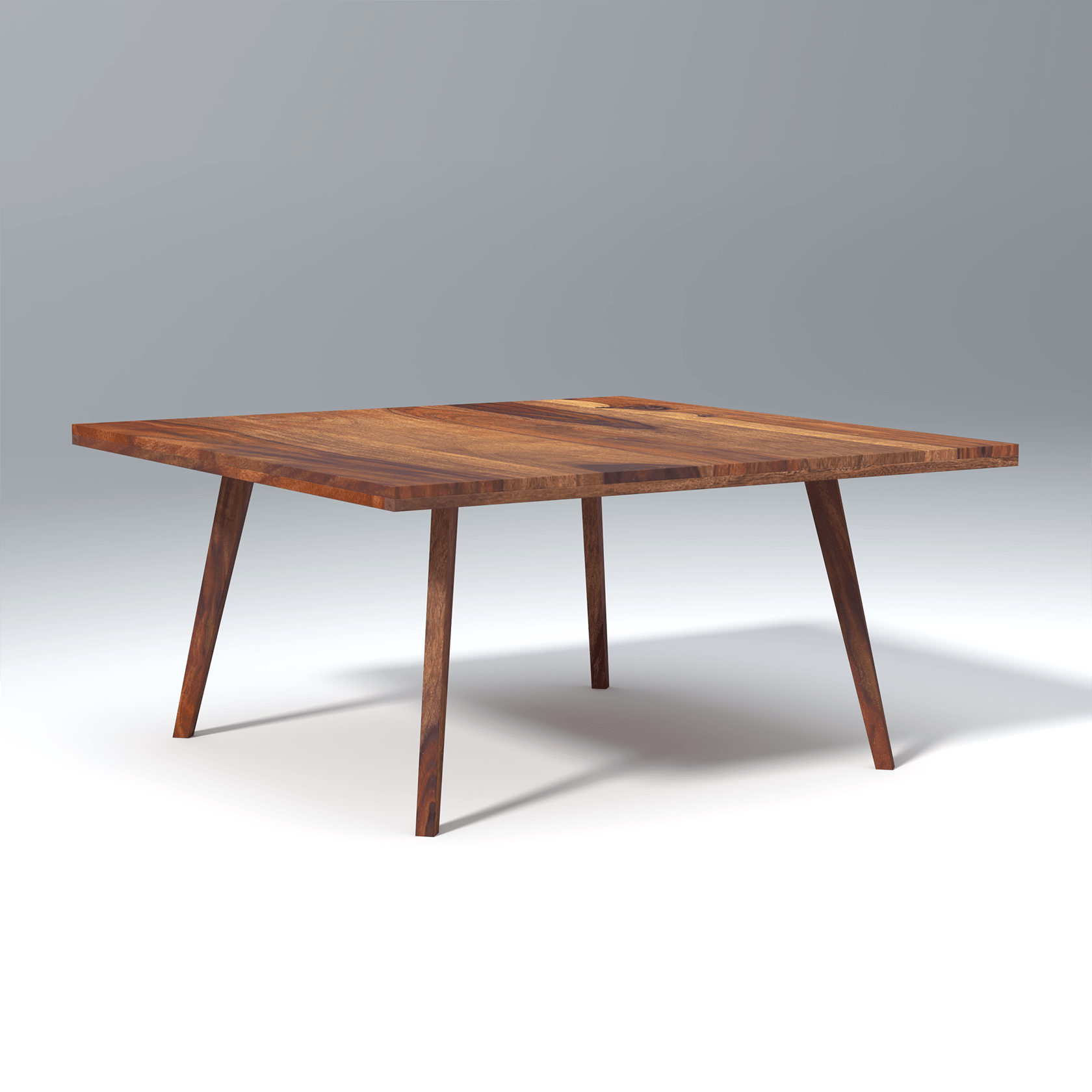 Resonance dining table In Reddish walnut color with 6 Seating - Ouch Cart 