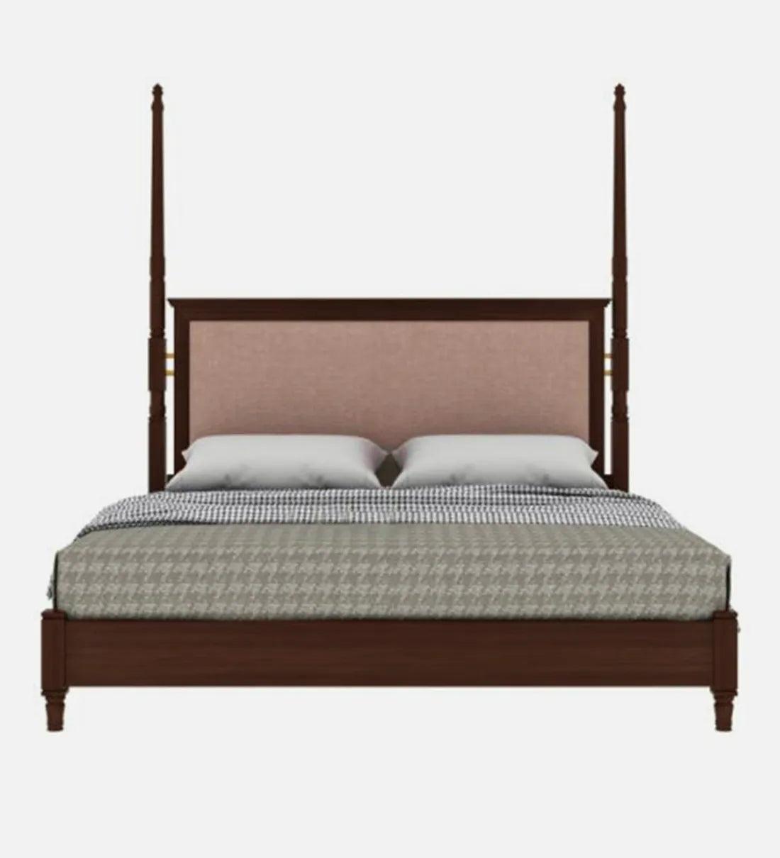 Oreal Solid Wood King Size Bed in Tubbaq Finish - Ouch Cart 