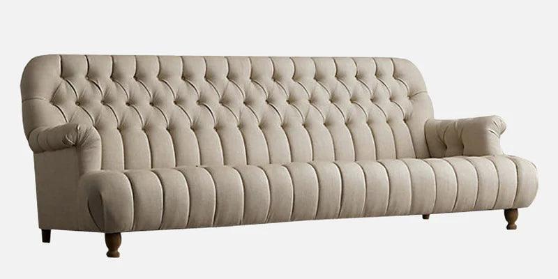 Fabric 3 Seater Sofa in Beige Colour - Ouch Cart 