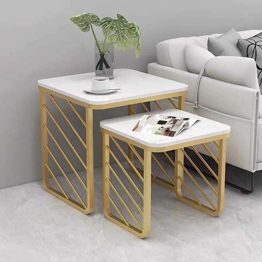 Square Sofa Side Nesting Tables Set