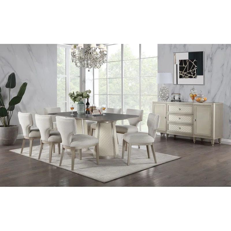 9 - Piece Double Pedestal Dining Set - Ouch Cart 