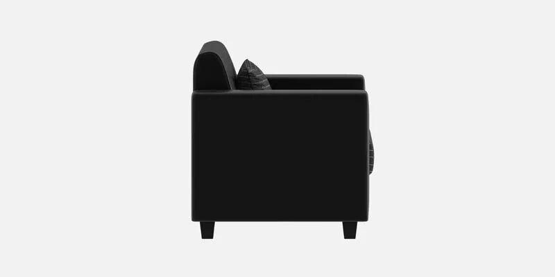 Fabric 2 Seater Sofa In Lama Black Colour - Ouch Cart 