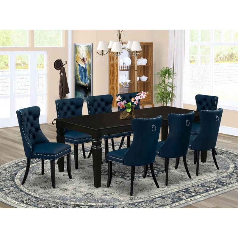 Extendable Solid Wood Dining Set - Ouch Cart 