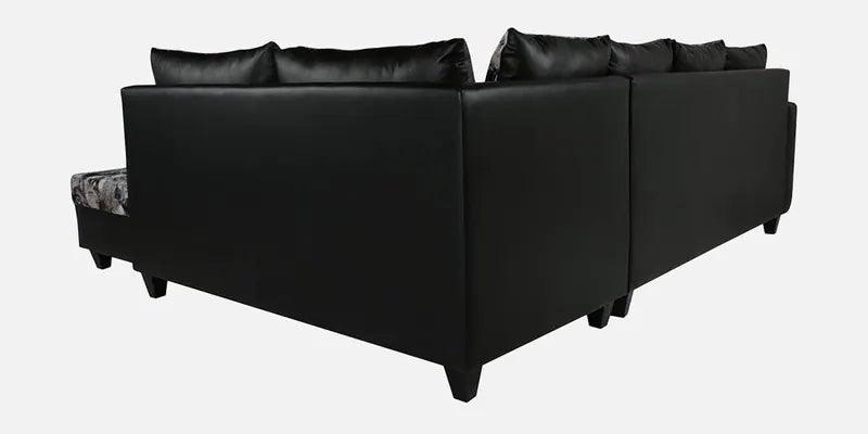 Sectional Sofa in Grey & Black Colour with Coffee Table - Ouch Cart 