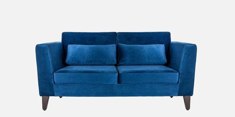 Velvet 2 Seater Sofa in Blue Colour - Ouch Cart 
