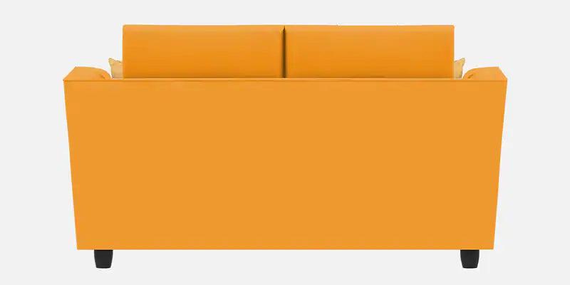 Velvet 2 Seater Sofa In Saffron Yellow Colour - Ouch Cart 