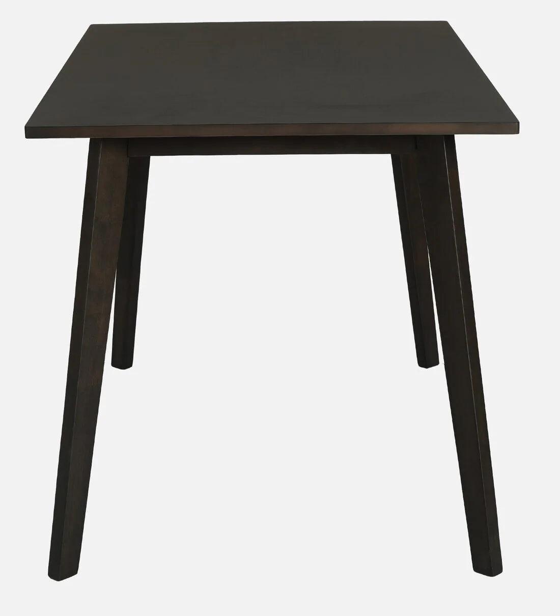 Jin Solid Wood 4 Seater Dining Set in Dark Chestnut & Russet Finish - Ouch Cart 