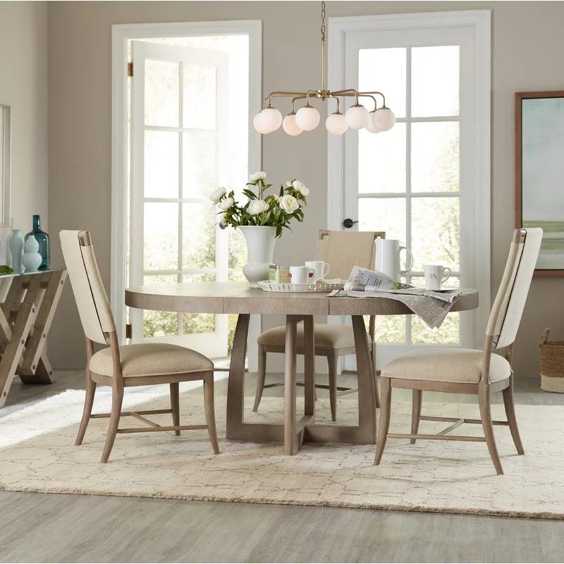 5 - Piece Extendable Pedestal Dining Set - Ouch Cart 