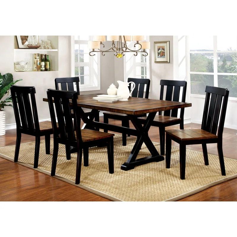 7 - Piece Trestle Dining Set - Ouch Cart 