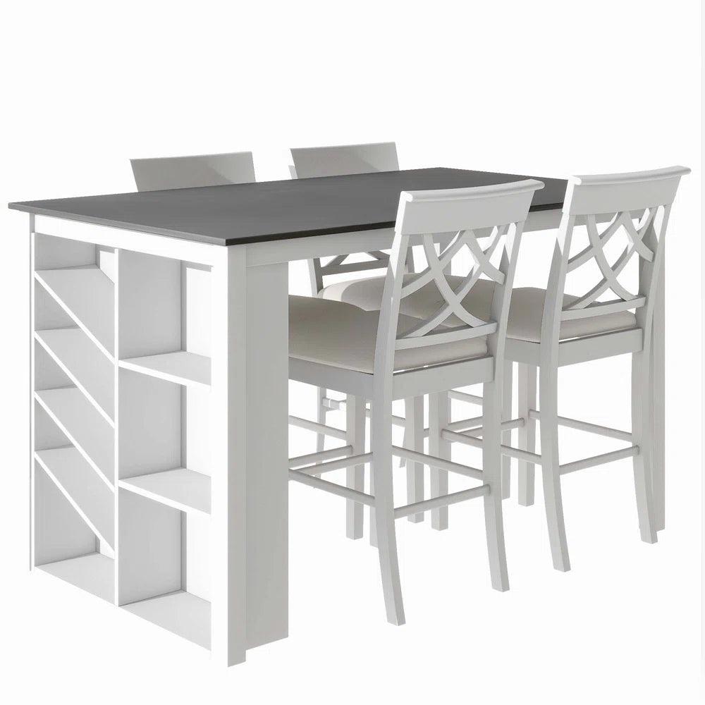 5 - Piece 4 Leg Dining Set - Ouch Cart 