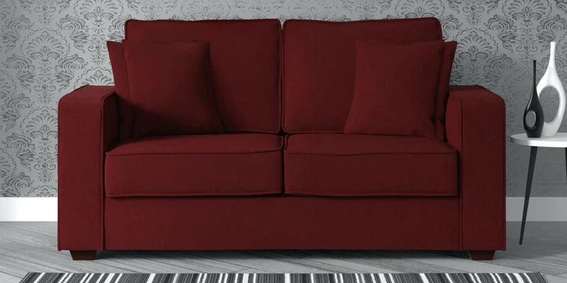 Fabric 2 Seater Sofa In Garnet Red Colour - Ouch Cart 