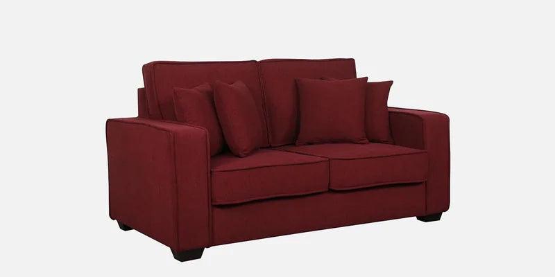 Fabric 2 Seater Sofa In Garnet Red Colour - Ouch Cart 