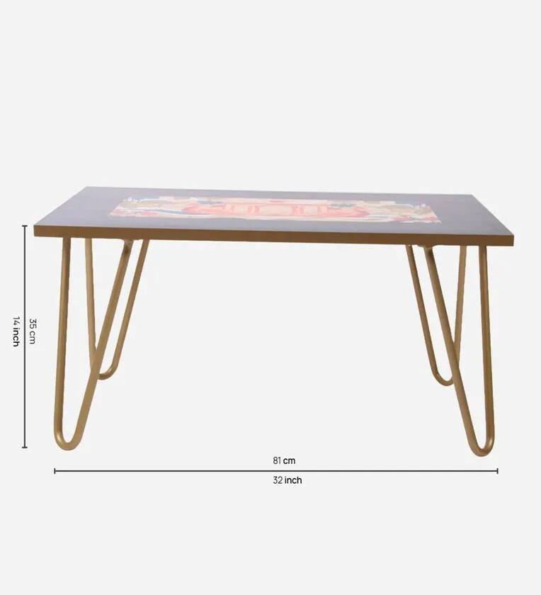 Metal Coffee Table in Brown Colour - Ouch Cart 