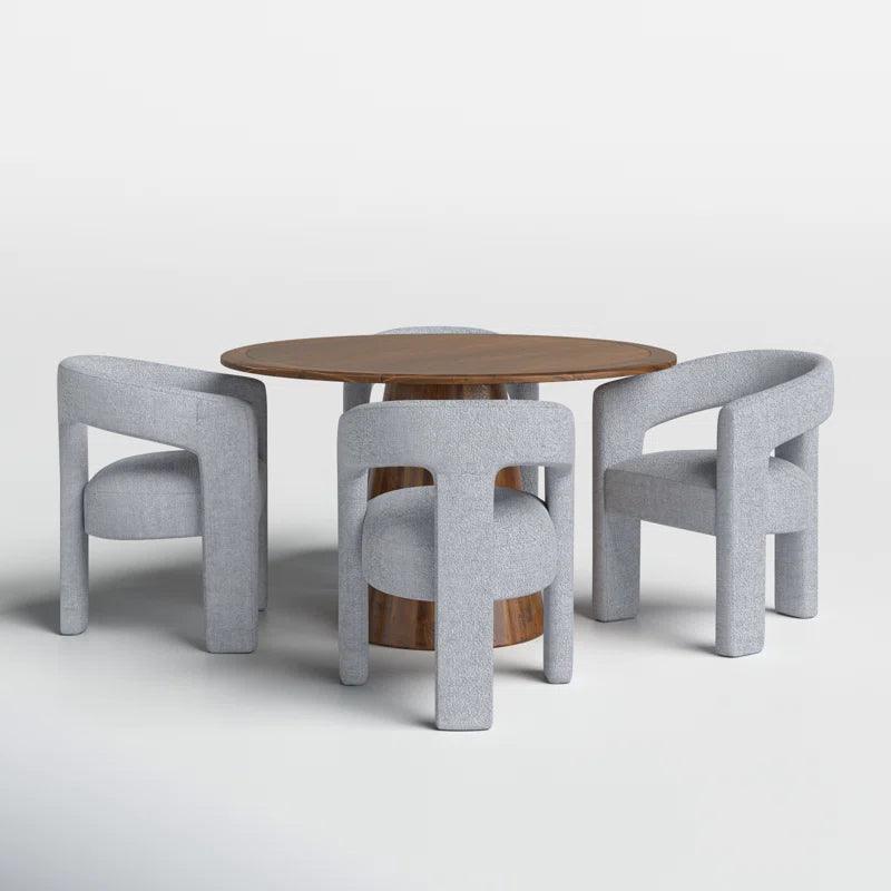 5 - Piece Pedestal Dining Set - Ouch Cart 