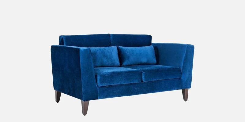 Velvet 2 Seater Sofa in Blue Colour - Ouch Cart 