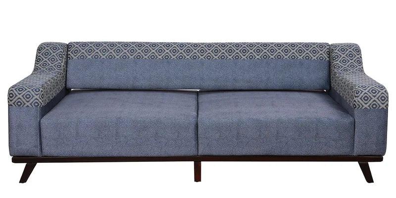 Fabric 3 Seater Sofa In Blue Colour - Ouch Cart 