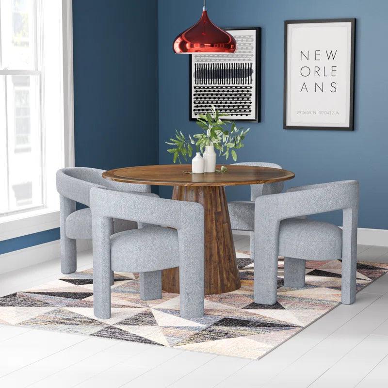 5 - Piece Pedestal Dining Set - Ouch Cart 