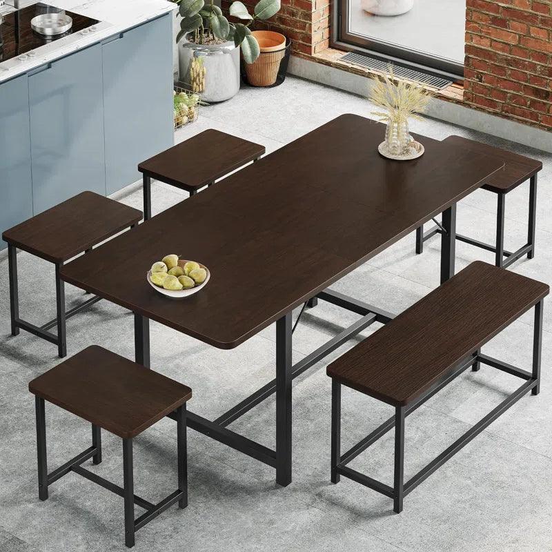 6 - Piece Extendable Dining Set - Ouch Cart 