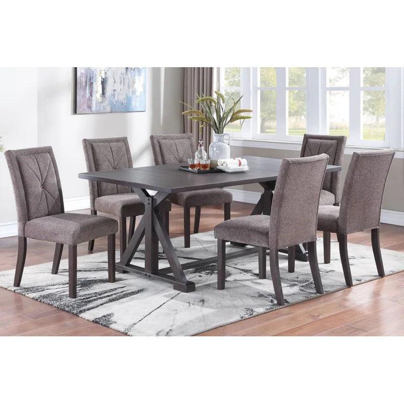 7 - Piece Double Pedestal Dining Set - Ouch Cart 