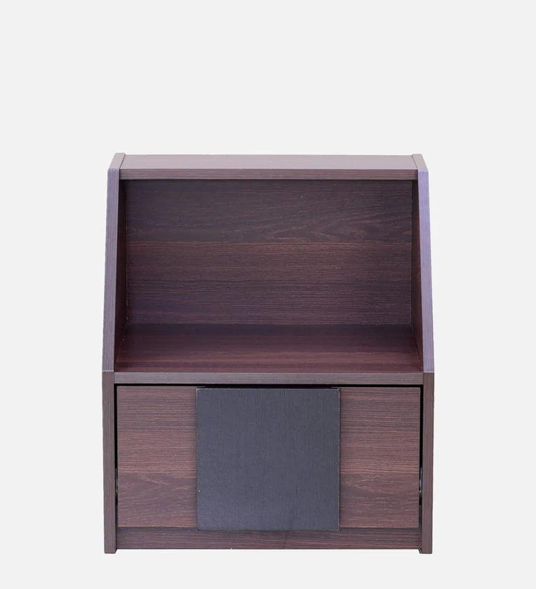 Bedside Table in Wenge Finish with Drawer - Ouch Cart 