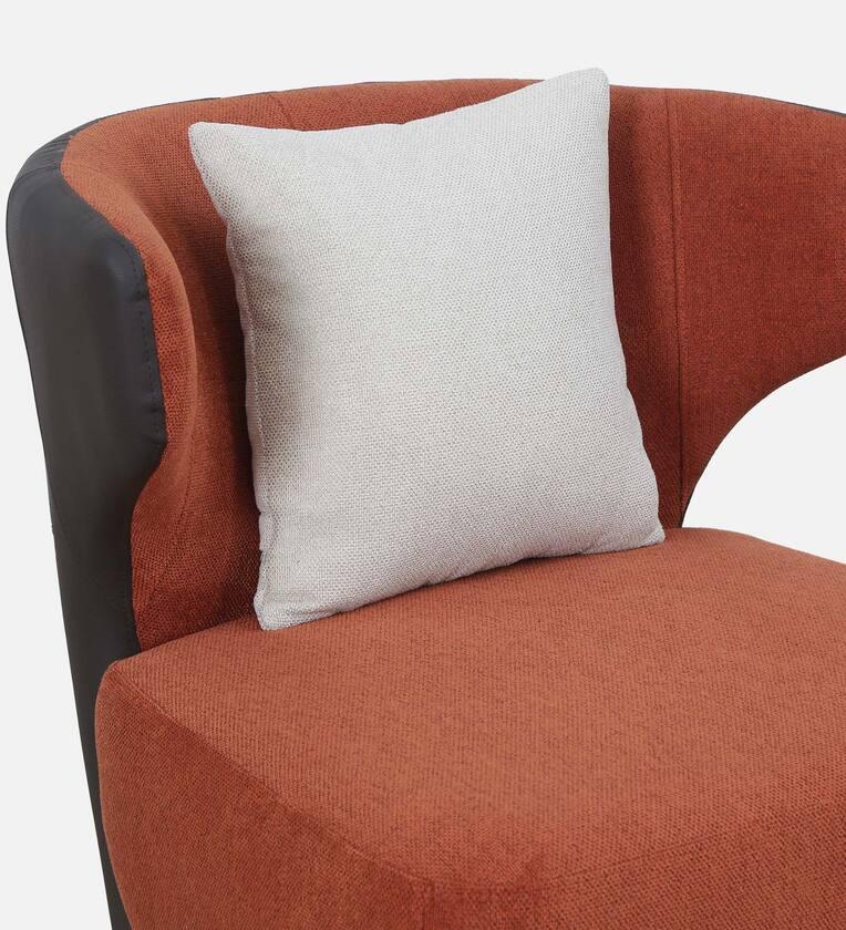 Velvet 1 Seater Sofa In Rust Colour - Ouch Cart 