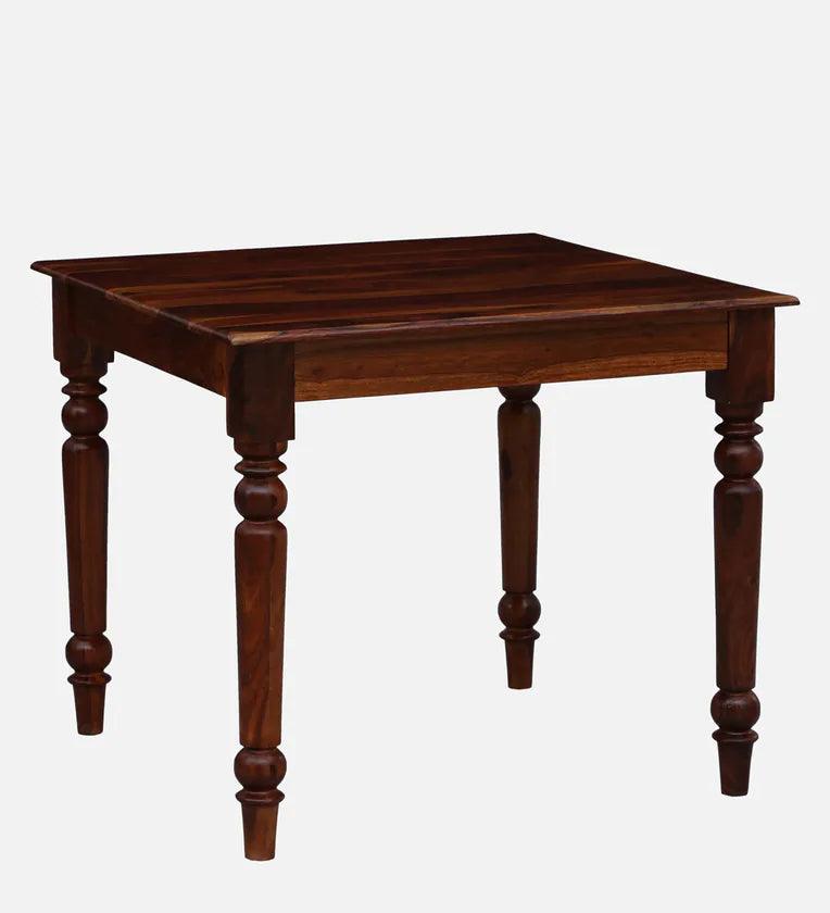 Sheesham Wood 4 Seater Dining Set in Scratch Resistant Honey Oak Finish - Ouch Cart 